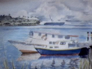 to buca bay (watercolor painting)